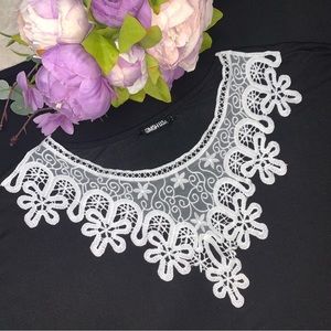 Boutique Black Crochet Detailed Dress